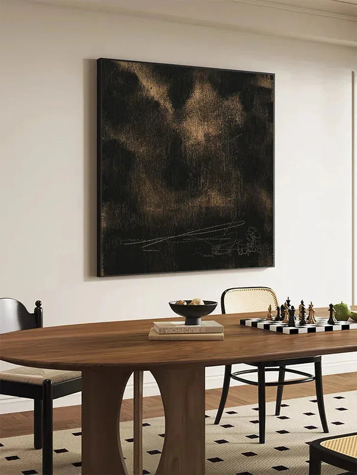 Multicolor Textured Abstract Oil Painting - Modern Minimalist Wall Art - Artwallpainting