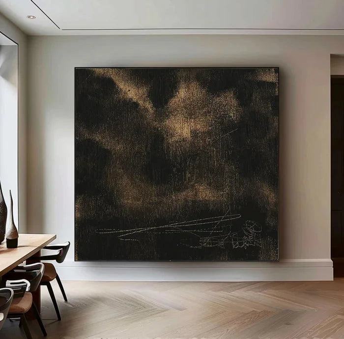 Multicolor Textured Abstract Oil Painting - Modern Minimalist Wall Art - Artwallpainting