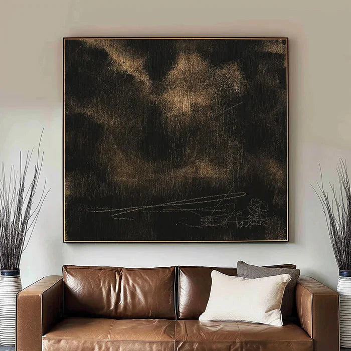 Multicolor Textured Abstract Oil Painting - Modern Minimalist Wall Art - Artwallpainting