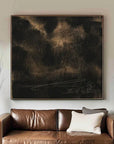 Multicolor Textured Abstract Oil Painting - Modern Minimalist Wall Art - Artwallpainting
