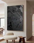 Multicolor Textured Abstract Oil Painting - Modern Minimalist Wall Art - Artwallpainting
