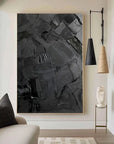 Multicolor Textured Abstract Oil Painting - Modern Minimalist Wall Art - Artwallpainting