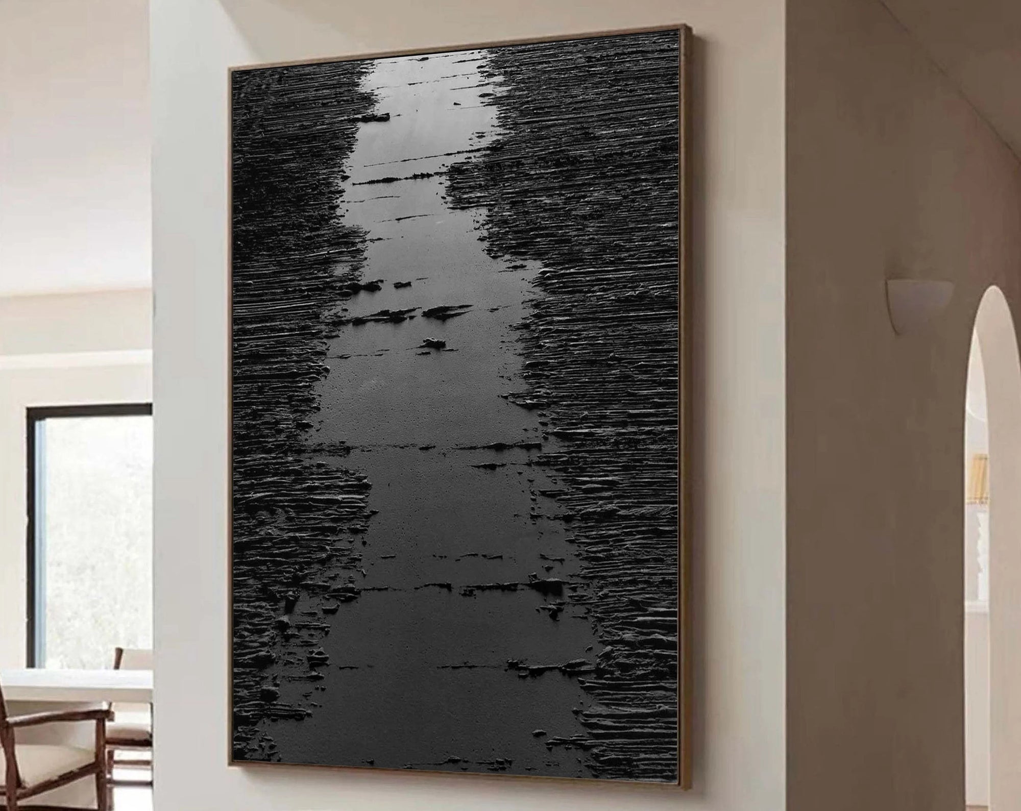 Multicolor Textured Abstract Pathway Canvas - Artwallpainting