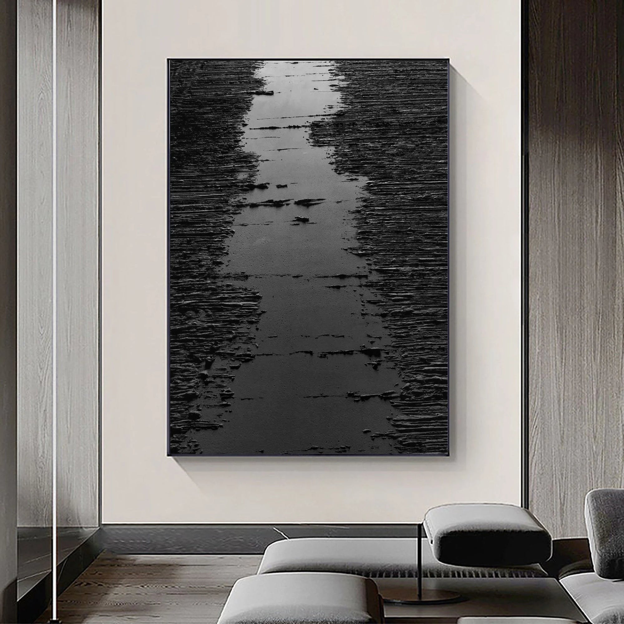 Multicolor Textured Abstract Pathway Canvas - Artwallpainting