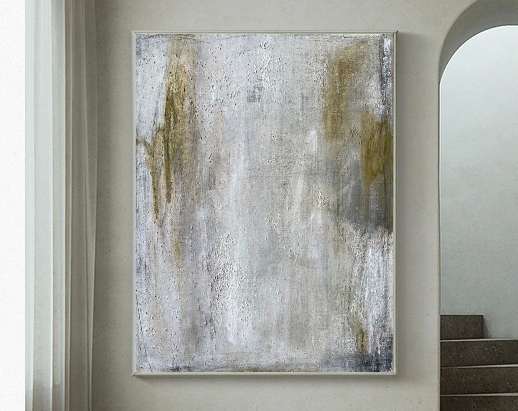 Multicolor Textured Abstract Serenity Wall Art - Artwallpainting