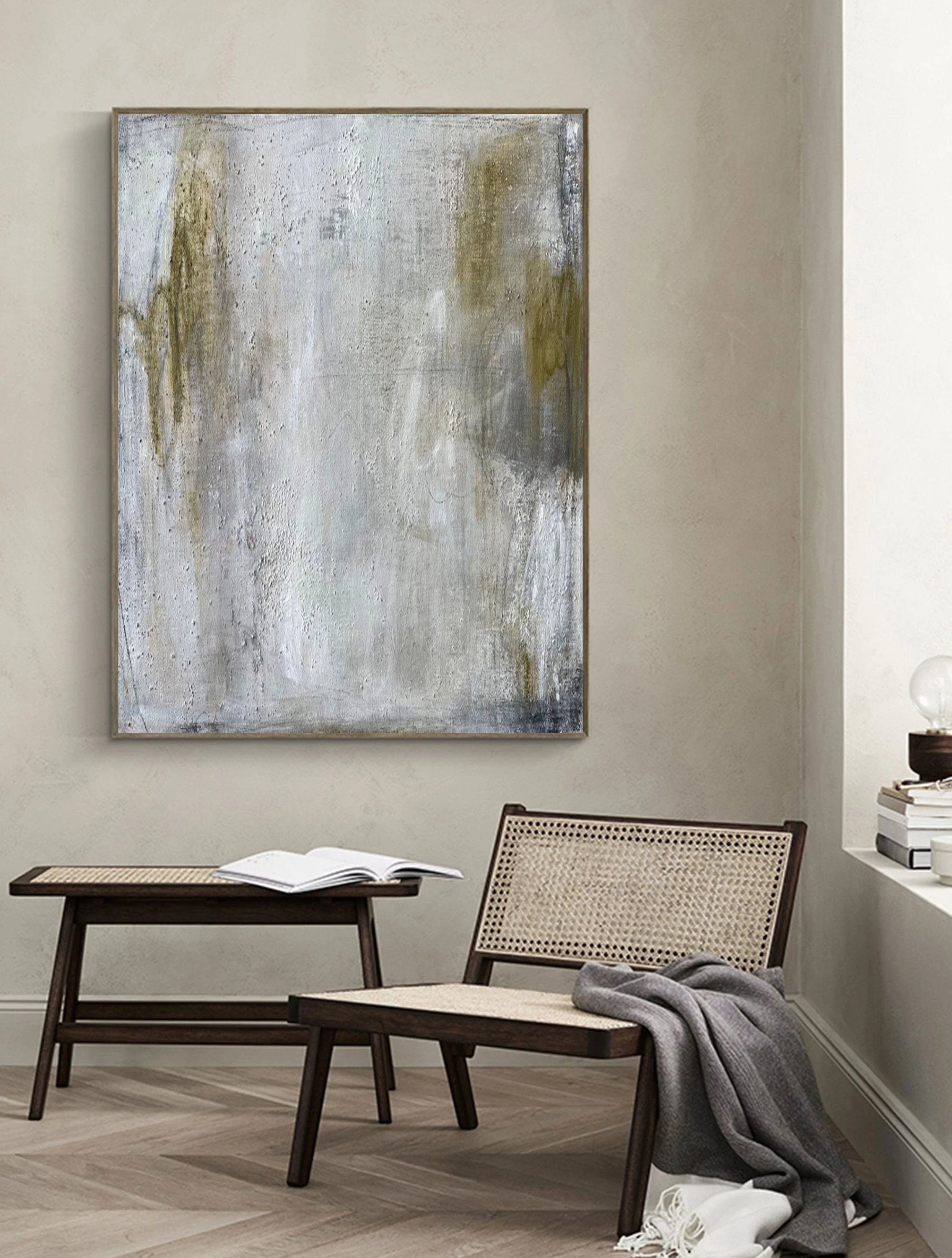 Multicolor Textured Abstract Serenity Wall Art - Artwallpainting