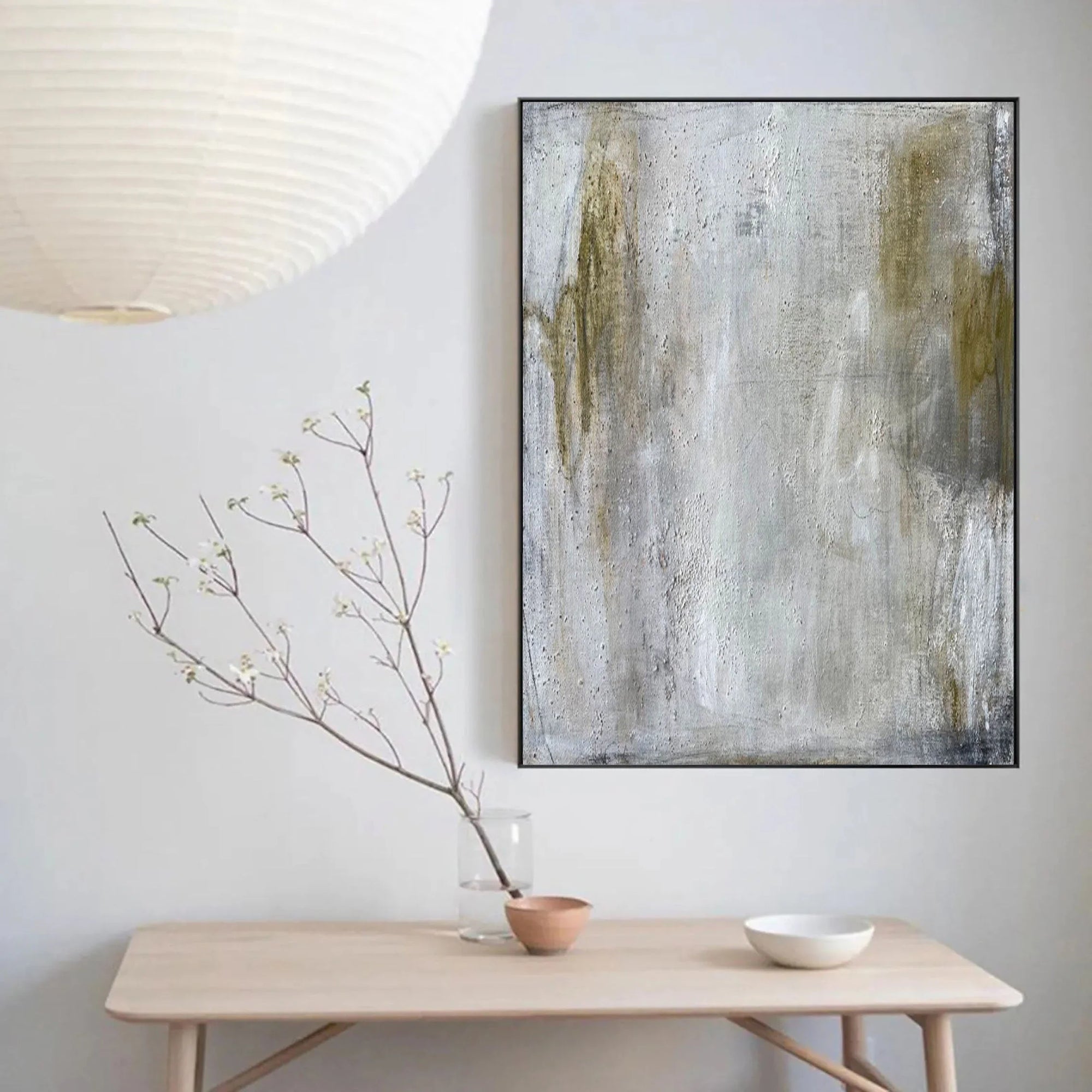 Multicolor Textured Abstract Serenity Wall Art - Artwallpainting