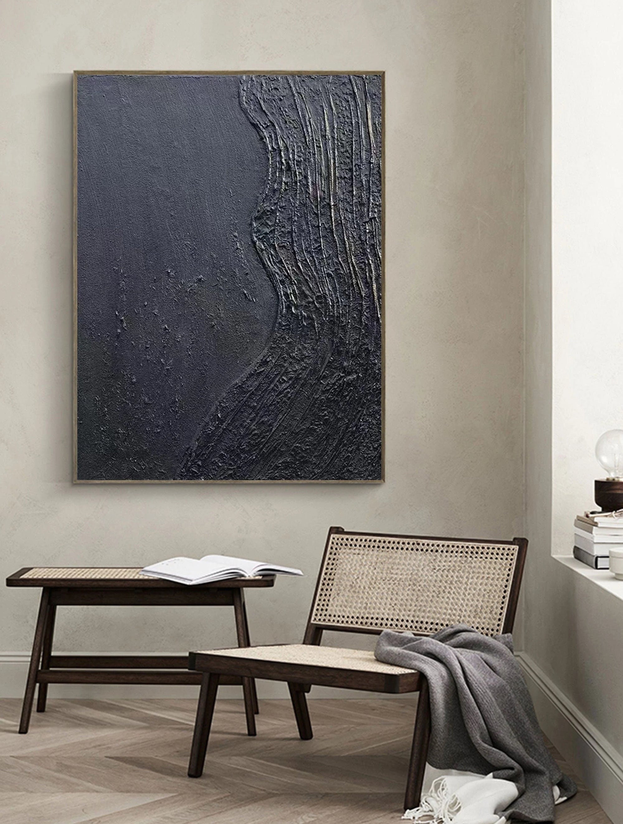 Multicolor Textured Abstract Wall Art - Artwallpainting