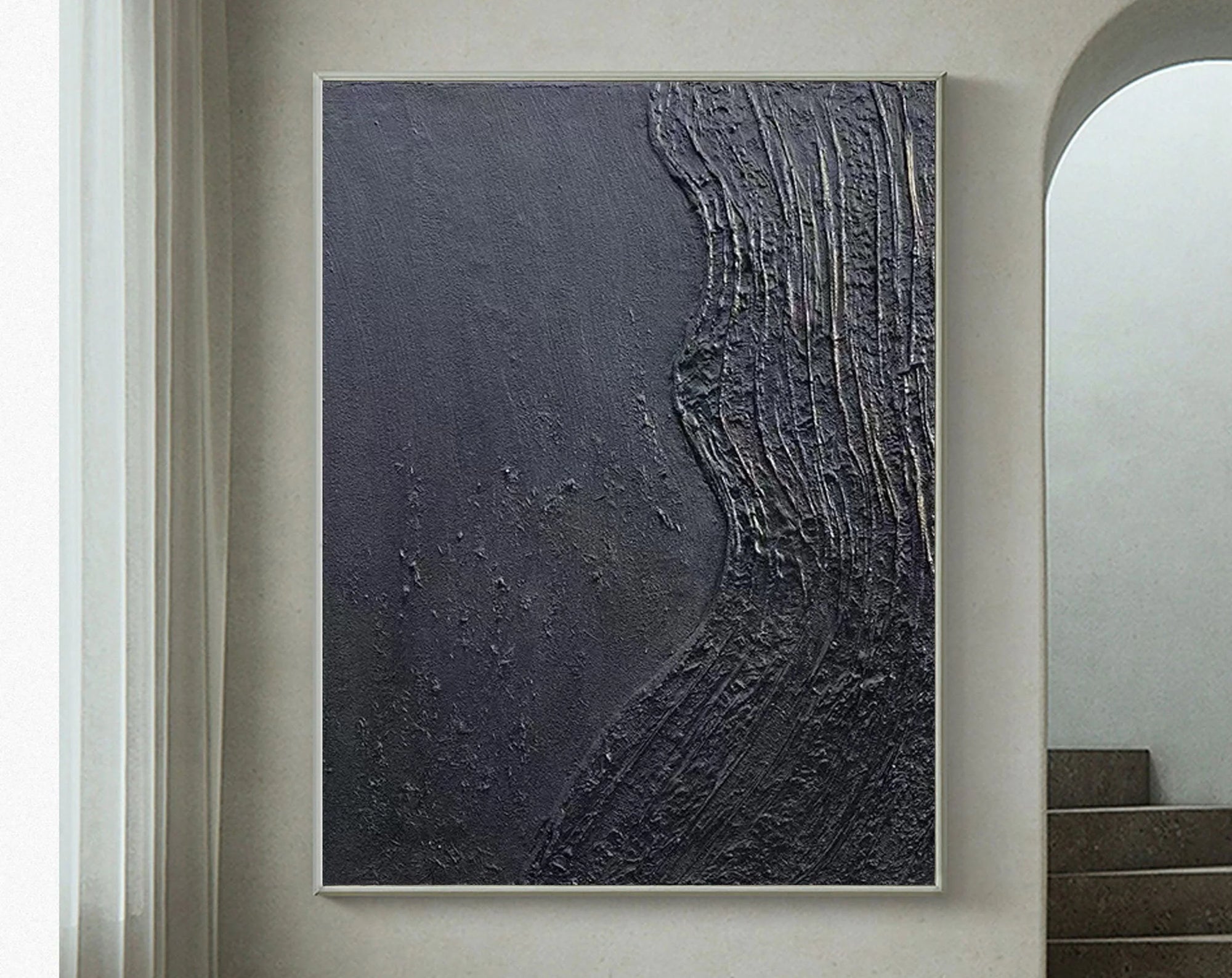 Multicolor Textured Abstract Wall Art - Artwallpainting