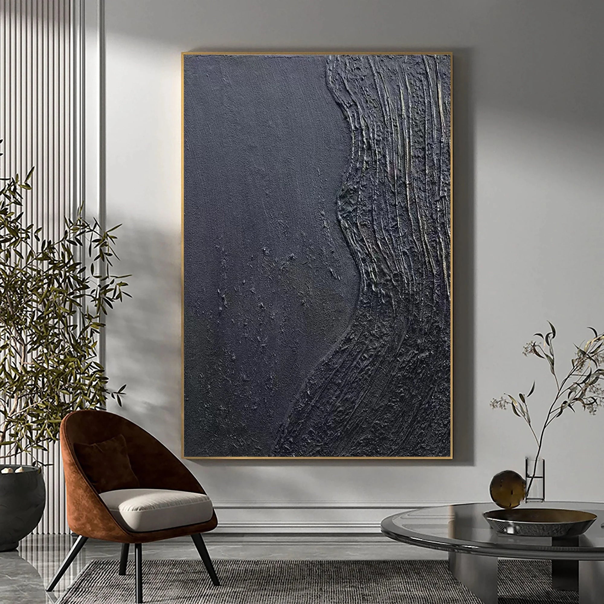 Multicolor Textured Abstract Wall Art - Artwallpainting