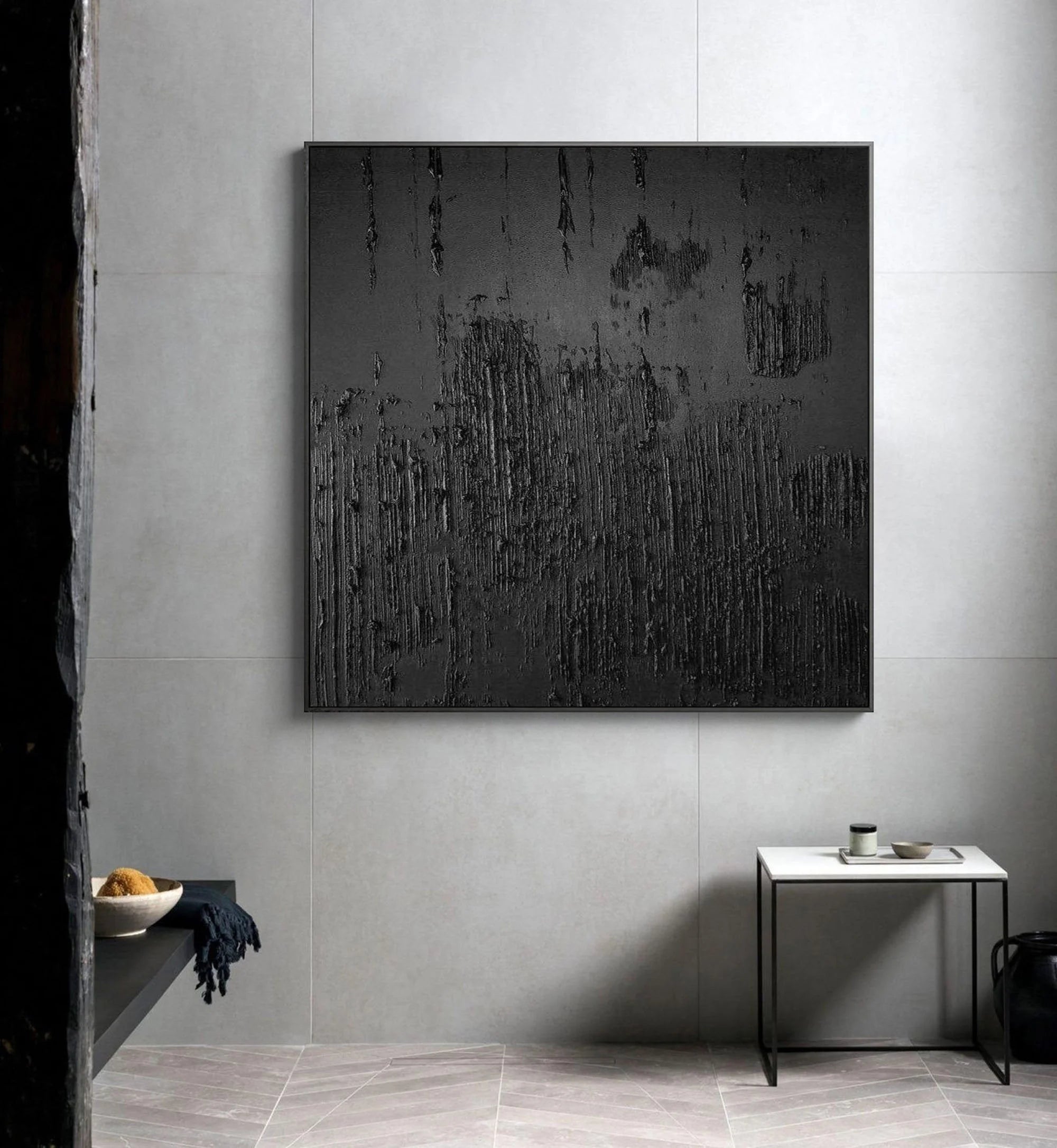 Multicolor Textured Canvas Wall Art - Abstract Minimalist Design - Artwallpainting