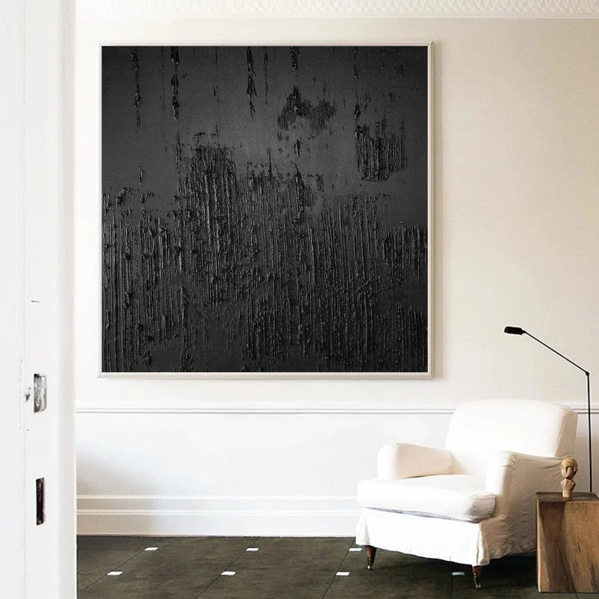 Multicolor Textured Canvas Wall Art - Abstract Minimalist Design - Artwallpainting