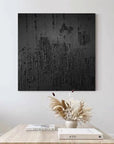 Multicolor Textured Canvas Wall Art - Abstract Minimalist Design - Artwallpainting