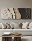 Multicolor Textured Earth Tones Canvas - Artwallpainting