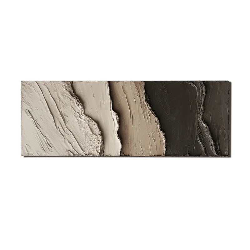 Multicolor Textured Earth Tones Canvas - Artwallpainting