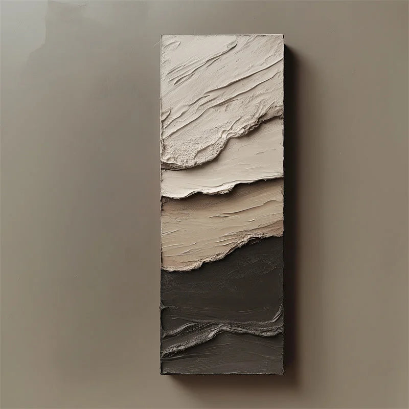 Multicolor Textured Earth Tones Canvas - Artwallpainting