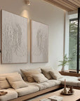 Multicolor Textured Elegance Minimalist Arch Canvas Duo Set Of 2 - Artwallpainting
