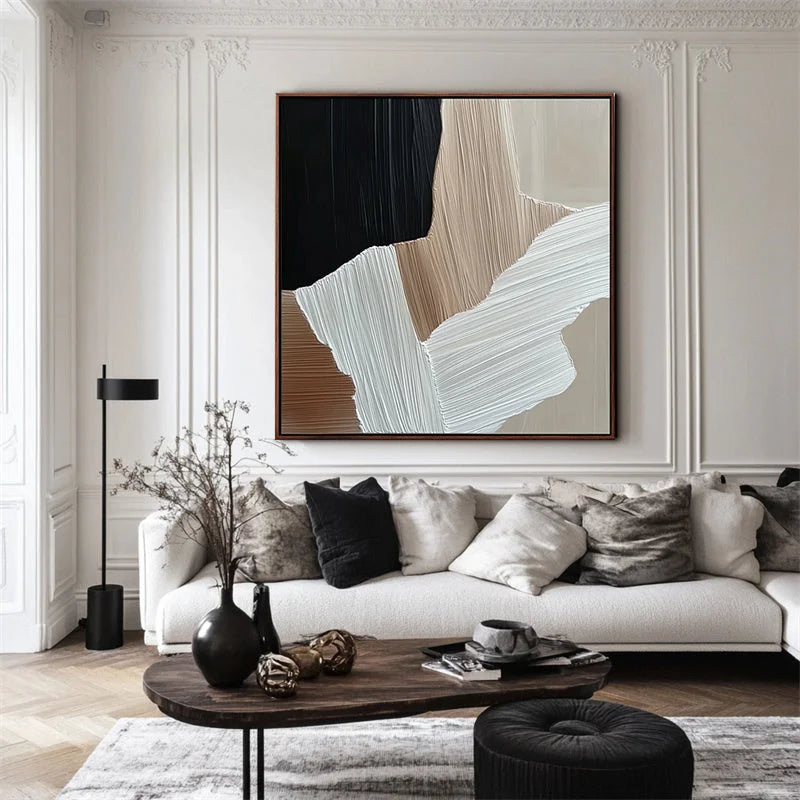 Multicolor Textured Flow Abstract Layers - Artwallpainting