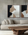 Multicolor Textured Flow Abstract Layers - Artwallpainting