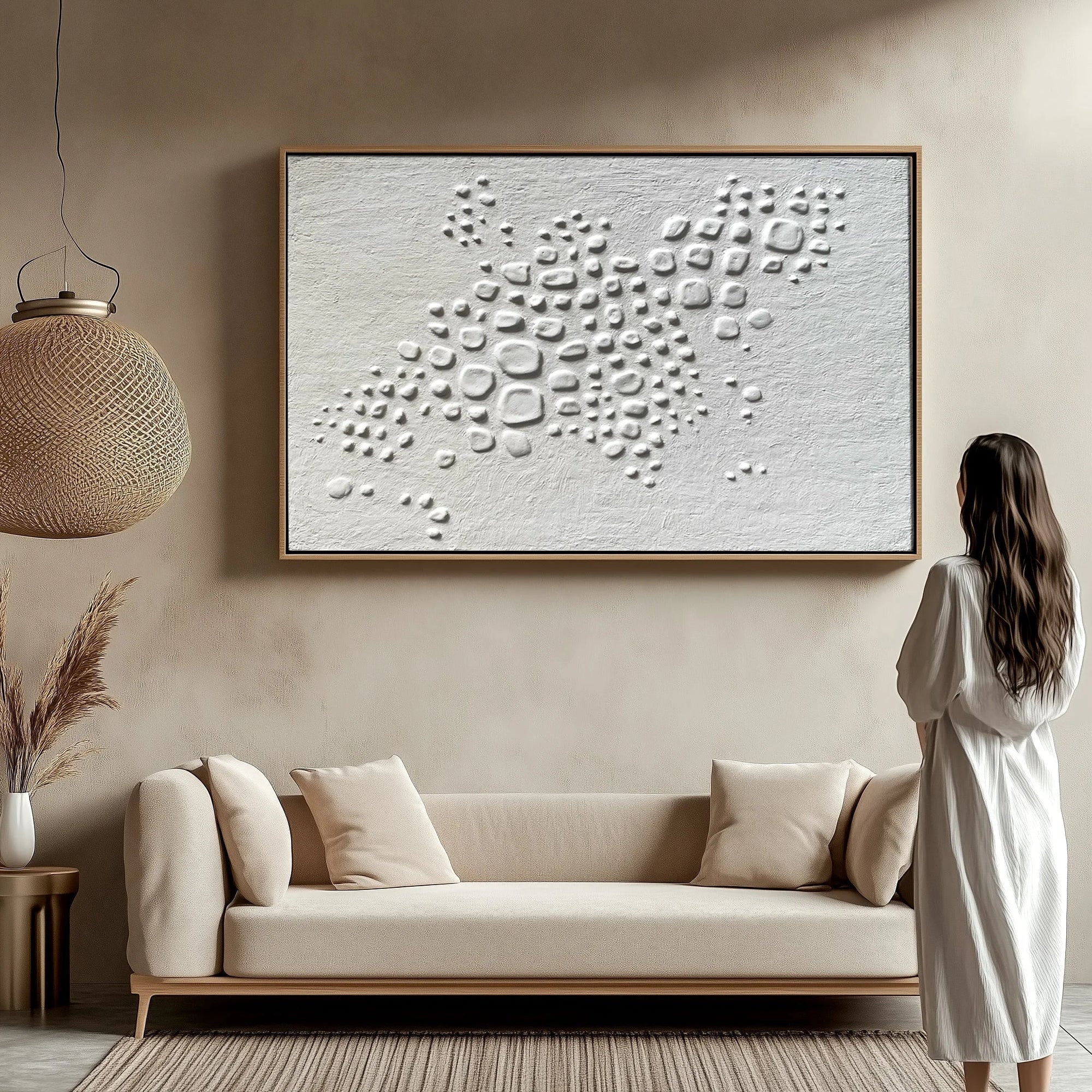 Multicolor Textured Forms Organic Art - Artwallpainting