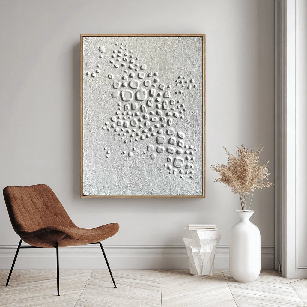 Multicolor Textured Forms Organic Art - Artwallpainting