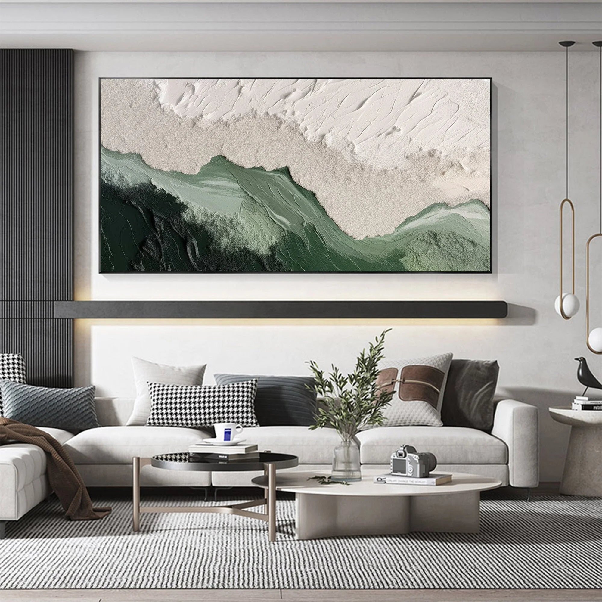 Multicolor Textured Horizon - Abstract Earth And Sky Wall Art - Artwallpainting
