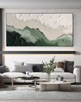 Multicolor Textured Horizon - Abstract Earth And Sky Wall Art - Artwallpainting