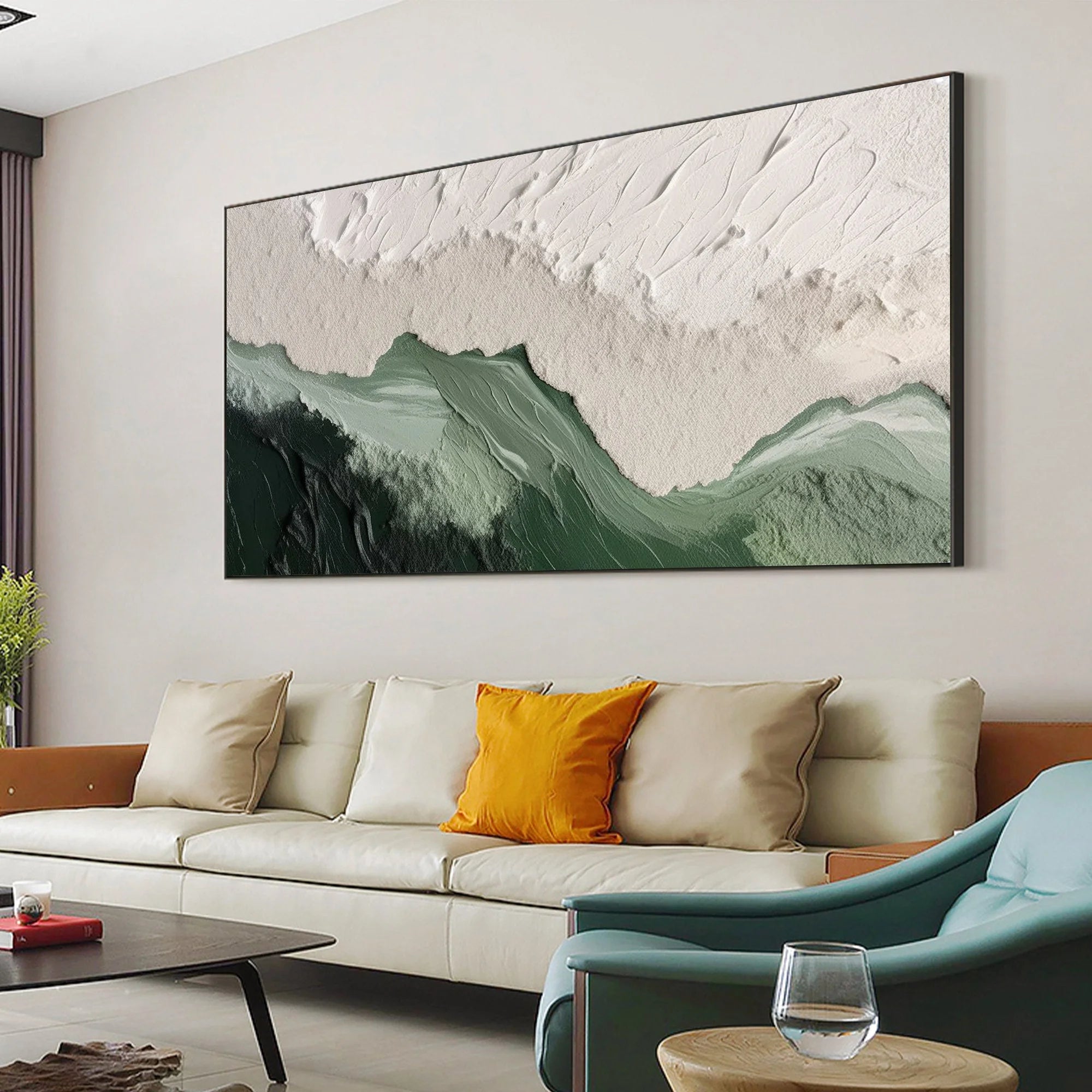 Multicolor Textured Horizon - Abstract Earth And Sky Wall Art - Artwallpainting