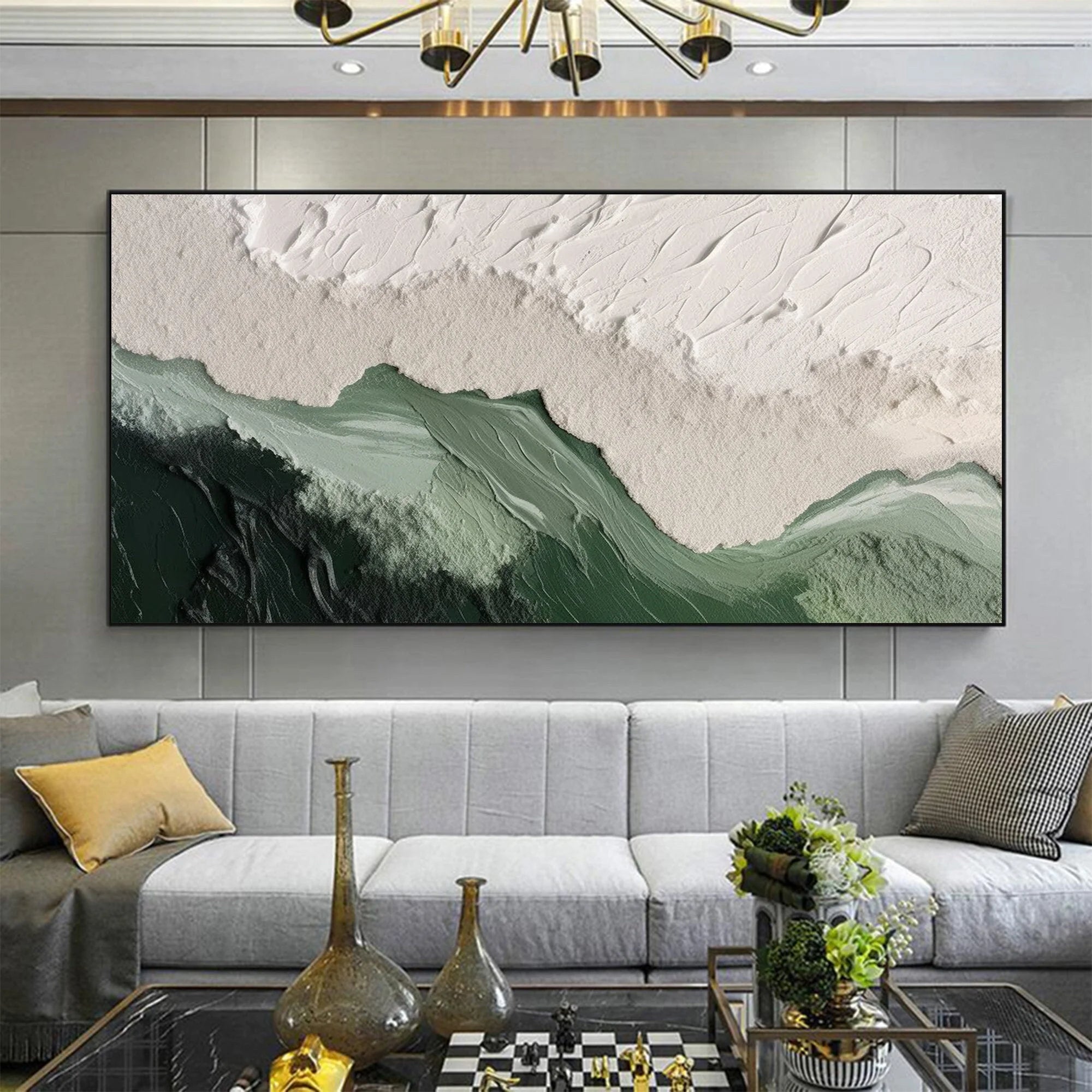 Multicolor Textured Horizon - Abstract Earth And Sky Wall Art - Artwallpainting