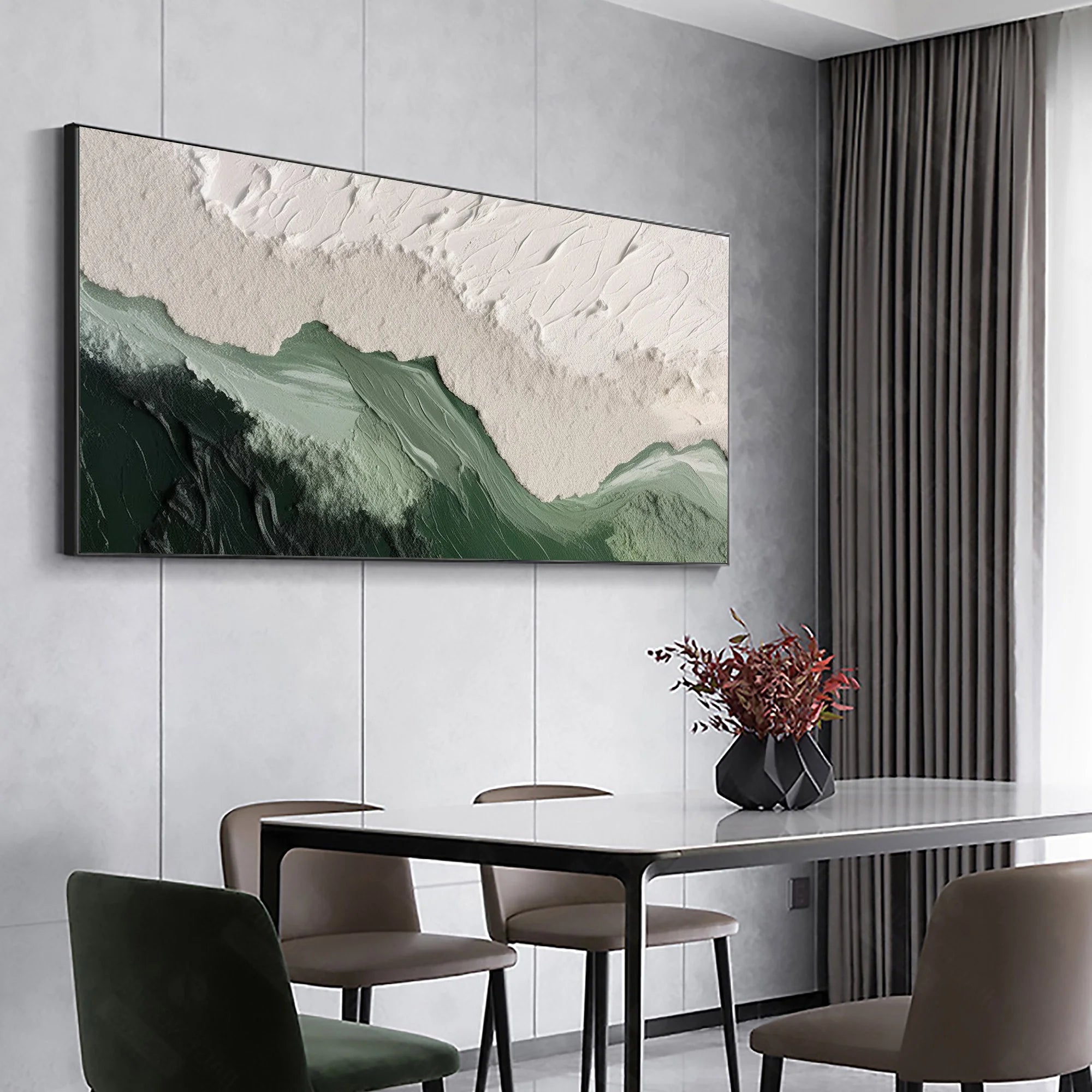 Multicolor Textured Horizon - Abstract Earth And Sky Wall Art - Artwallpainting