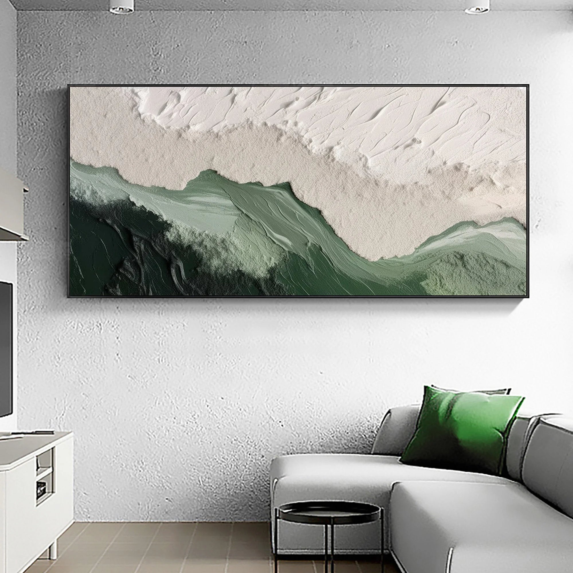 Multicolor Textured Horizon - Abstract Earth And Sky Wall Art - Artwallpainting