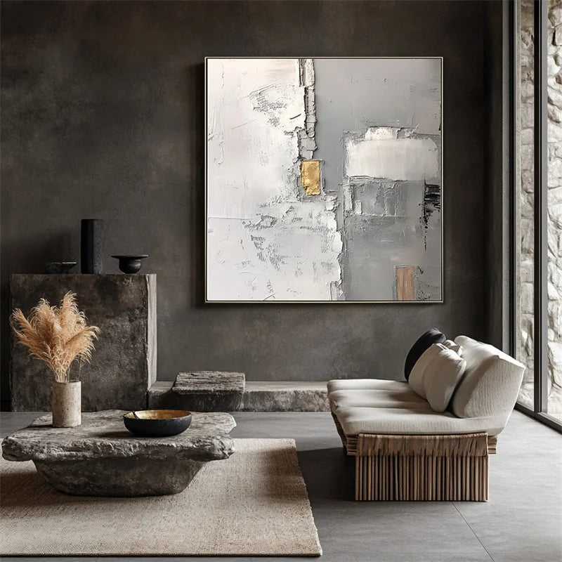 Multicolor Textured Minimalist Abstract - Artwallpainting