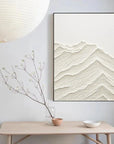 Multicolor Textured Minimalist Mountain Canvas Wall Art - Artwallpainting