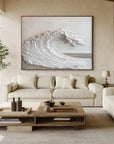 Multicolor Textured Ocean Wave Canvas Painting For Home Decoration - Artwallpainting