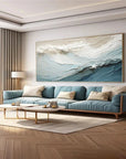 Multicolor Textured Ocean Wave Oil Painting For Modern Interiors - Artwallpainting