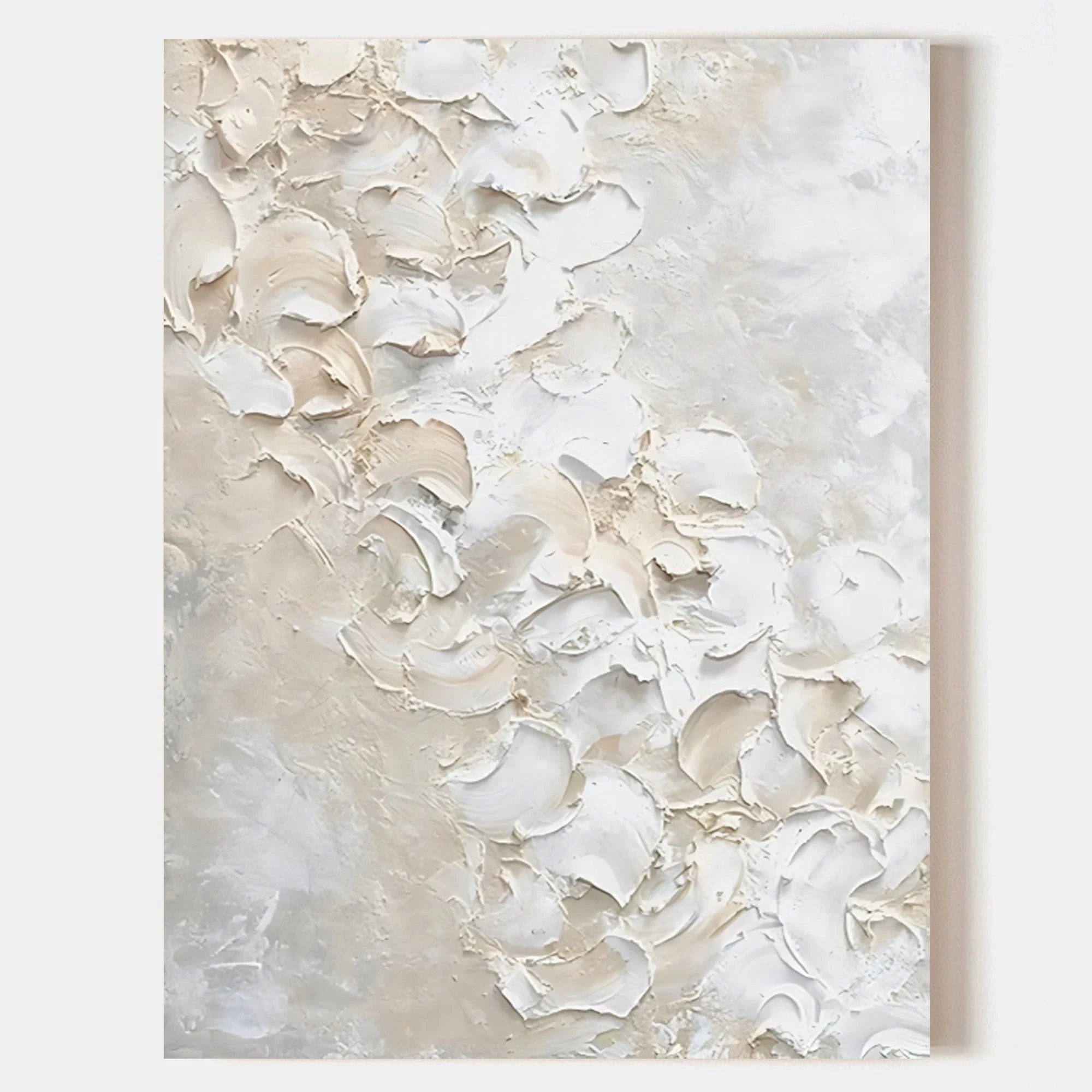 Multicolor Textured Petal Elegance Canvas Painting For Home Decoration - Artwallpainting