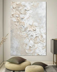 Multicolor Textured Petal Elegance Canvas Painting For Home Decoration - Artwallpainting