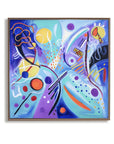 Multicolor Textured Pop Symphony | Colorful Geometric Abstract Pop Art Painting - Artwallpainting