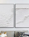 Multicolor Textured Serenity Abstract Painting Set Of 2 - Artwallpainting