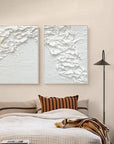 Multicolor Textured Snowfall Abstract Painting Set Of 2 - Artwallpainting