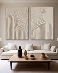 Multicolor Textured Symphony Diptych Set Of 2 - Artwallpainting