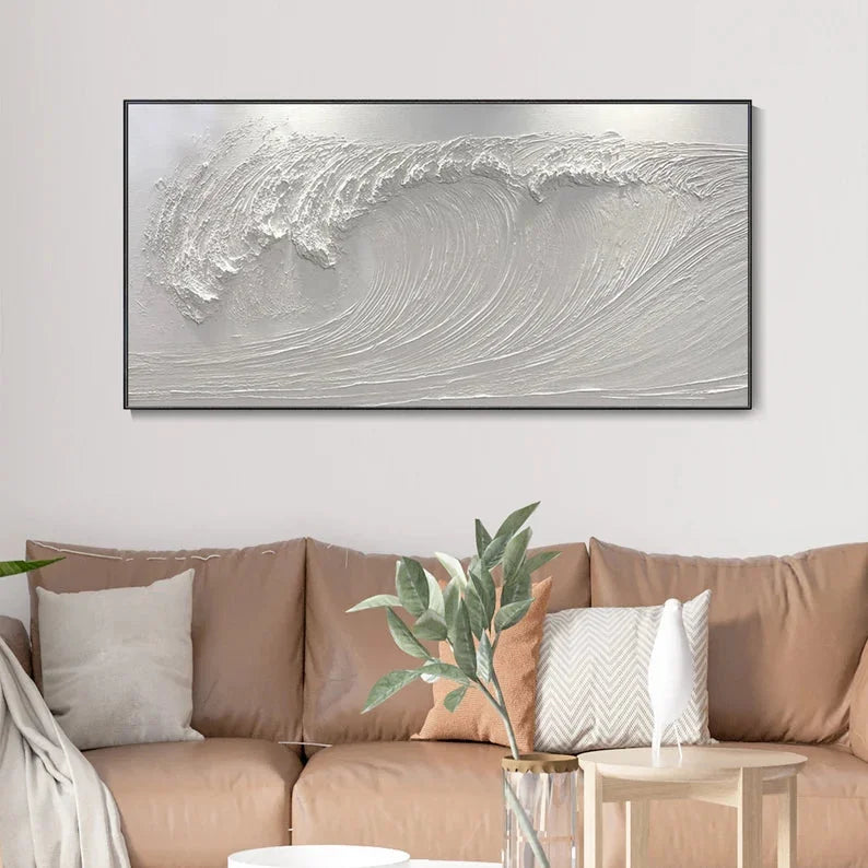 Multicolor Textured Wave Abstract Wall Art For Modern Decor - Artwallpainting
