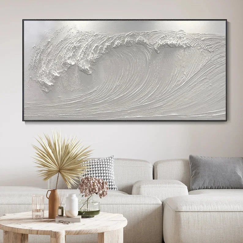 Multicolor Textured Wave Abstract Wall Art For Modern Decor - Artwallpainting