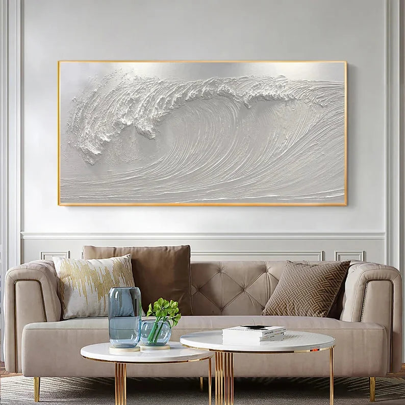 Multicolor Textured Wave Abstract Wall Art For Modern Decor - Artwallpainting