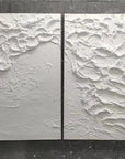 Multicolor Textured Waves Canvas Painting For Home Decoration Set Of 2 - Artwallpainting