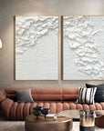 Multicolor Textured Waves Canvas Painting For Home Decoration Set Of 2 - Artwallpainting