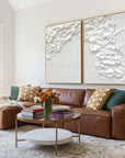 Multicolor Textured Waves Canvas Painting For Home Decoration Set Of 2 - Artwallpainting