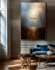 Multicolor The Eternal Drift-Modern Abstract Sea Boat Texture Wall Art - Artwallpainting