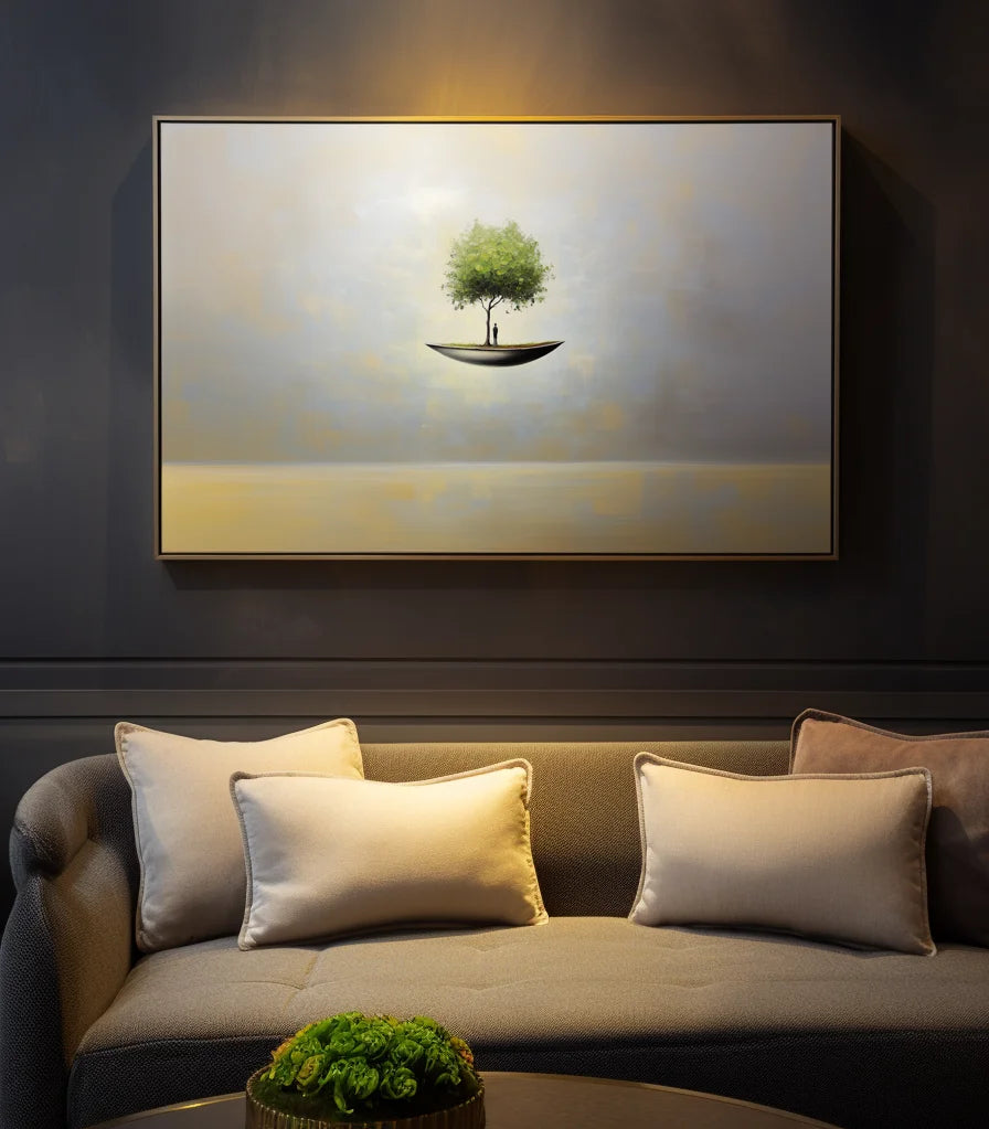 Multicolor The Solitary Journey - Art Canvas - Artwallpainting