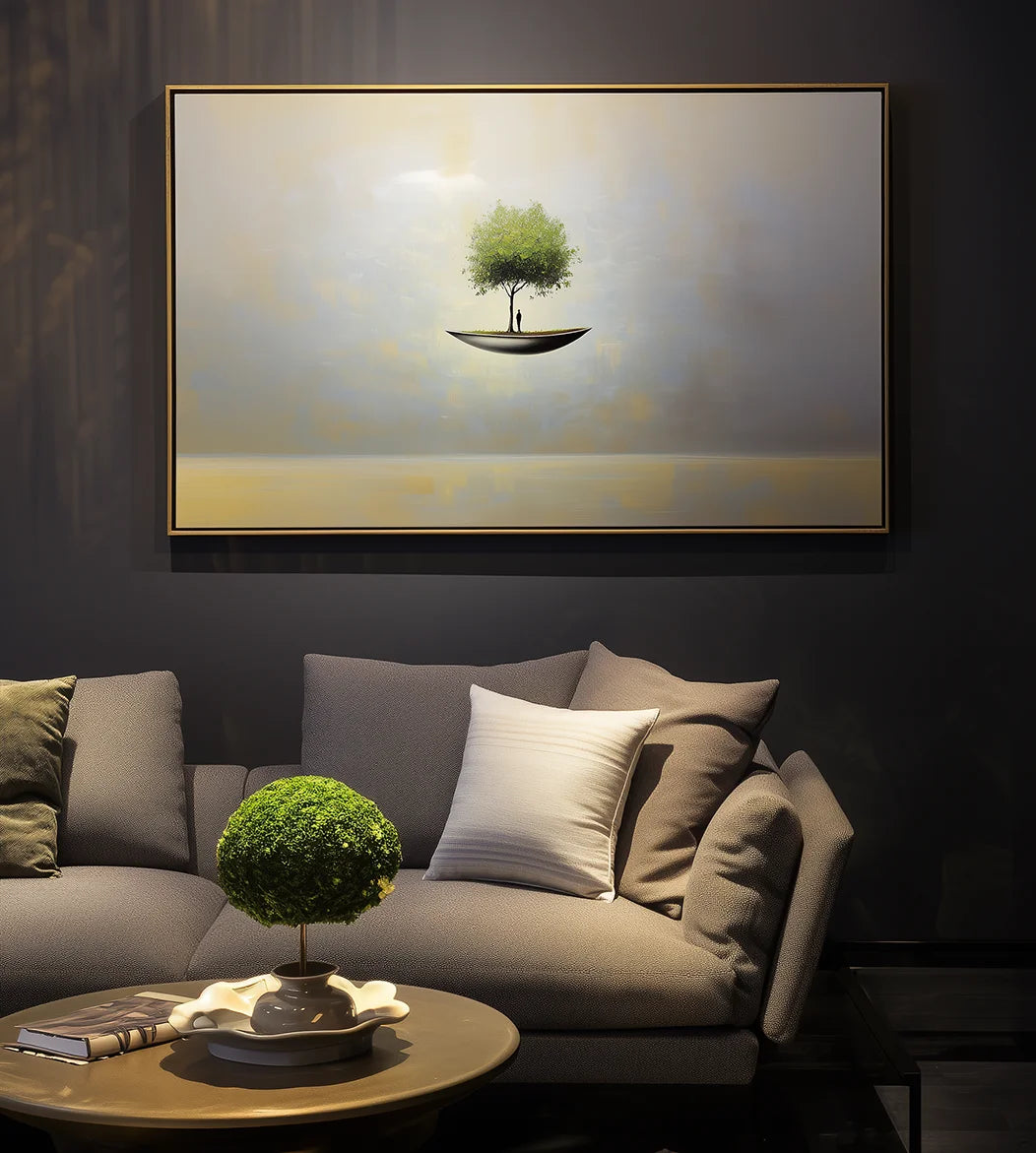 Multicolor The Solitary Journey - Art Canvas - Artwallpainting